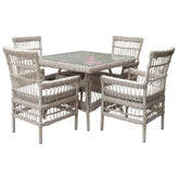 Preston 4 - Seater Outdoor Dining Table Set - Pendle Village Furniture
